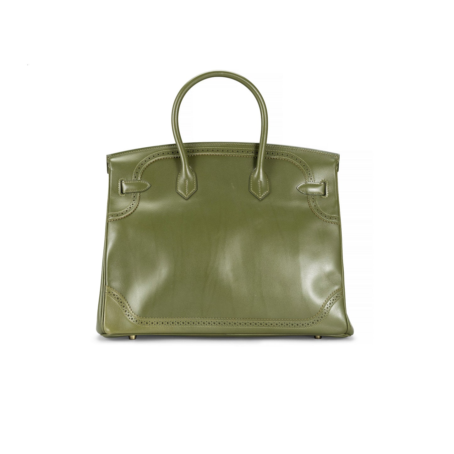 A LIMITED EDITION VERT VERONESE SWIFT LEATHER GHILLIES BIRKIN 35 WITH PERMABRASS HARDWARE