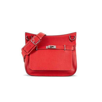 A ROUGE CASAQUE & ROSE JAIPUR CLÉMENCE LEATHER BI-COLOUR JYPSIÈRE 34 WITH PALLADIUM HARDWARE