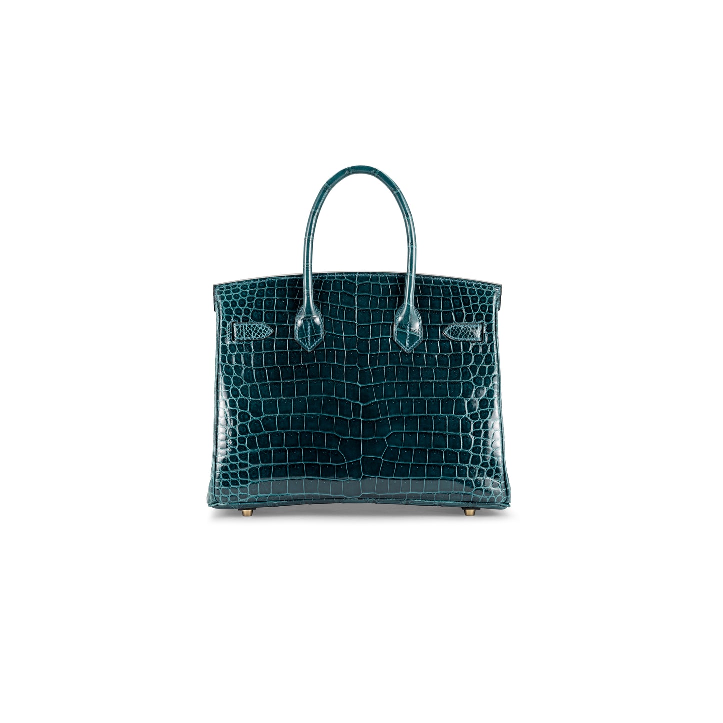 A SHINY COLVERT POROSUS CROCODILE BIRKIN 30 WITH GOLD HARDWARE