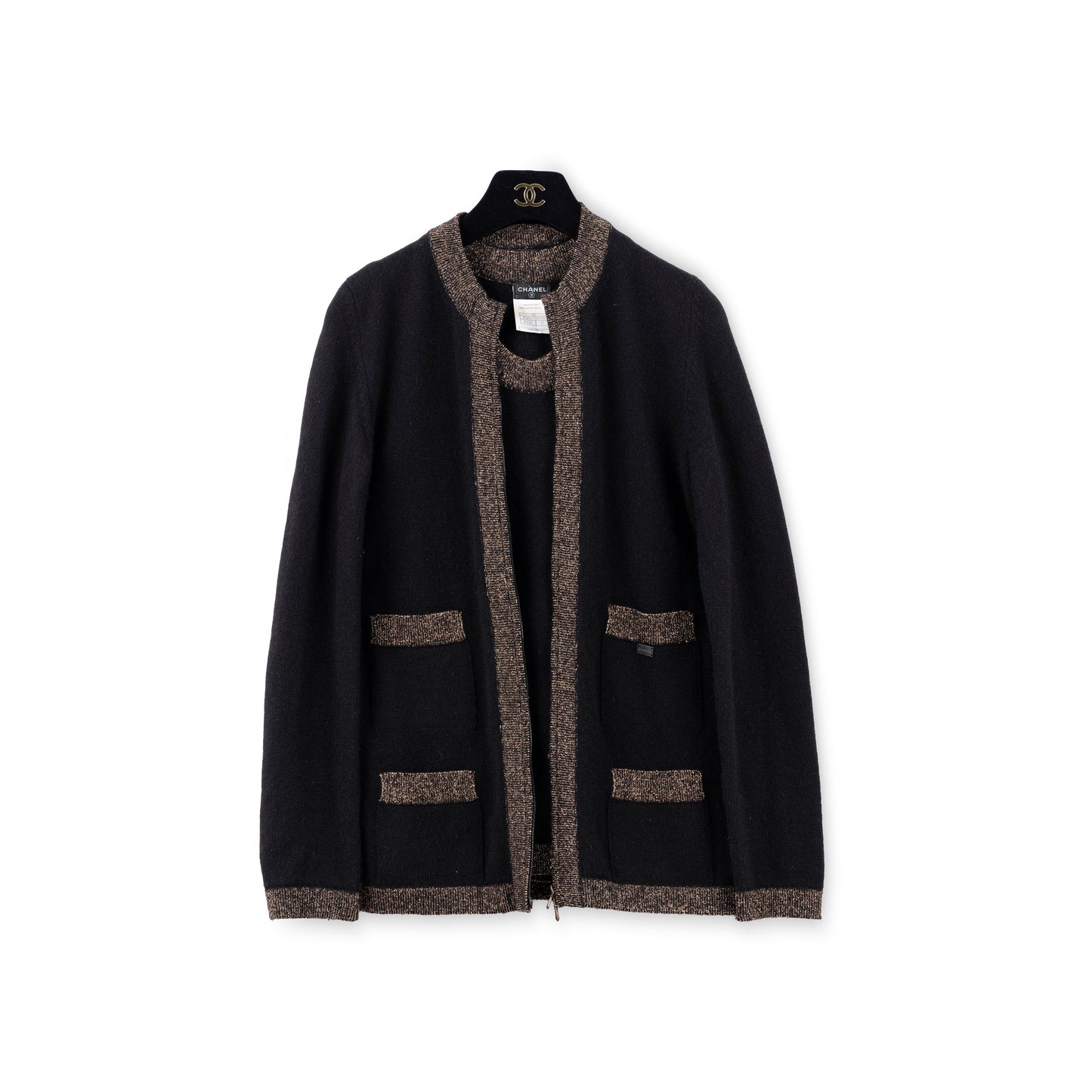 CHANEL CASHMERE CARDIGAN AND SWEATER