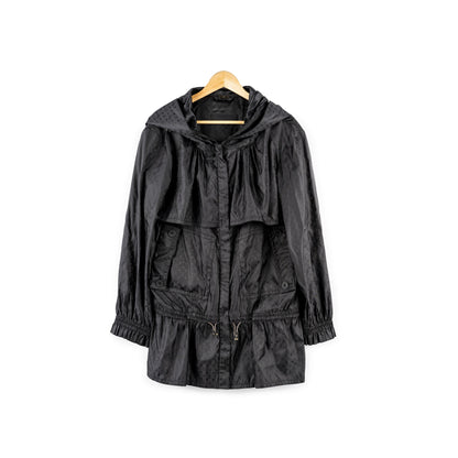 LOUIS VUITTON MONOGRAM BLOUSON NYLON BLACK HOODED JACKET