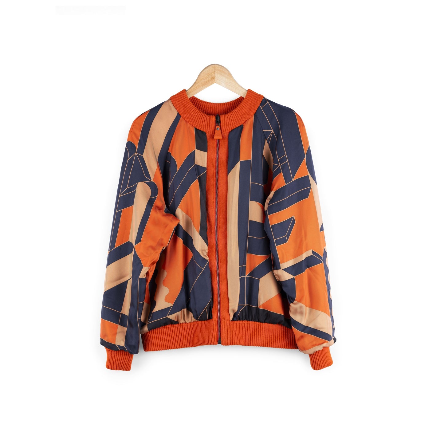 HERMÈS ETRIERS REVERSIBLE RIB-TRIM JACKET